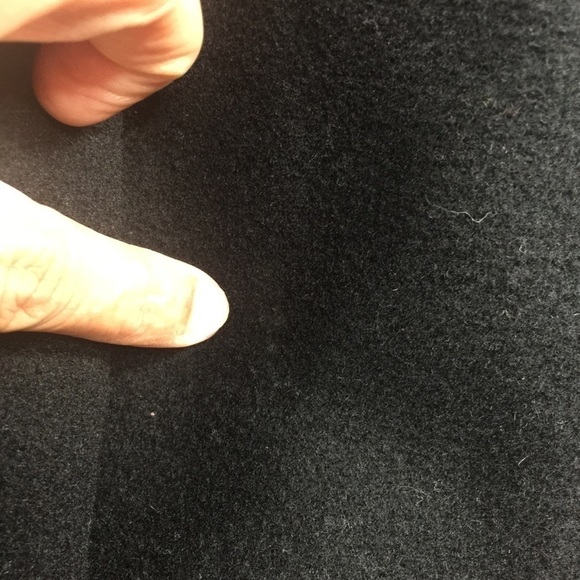 Fleet Street Wool Size Large Petite Black Pea Coat - Picture 8 of 13